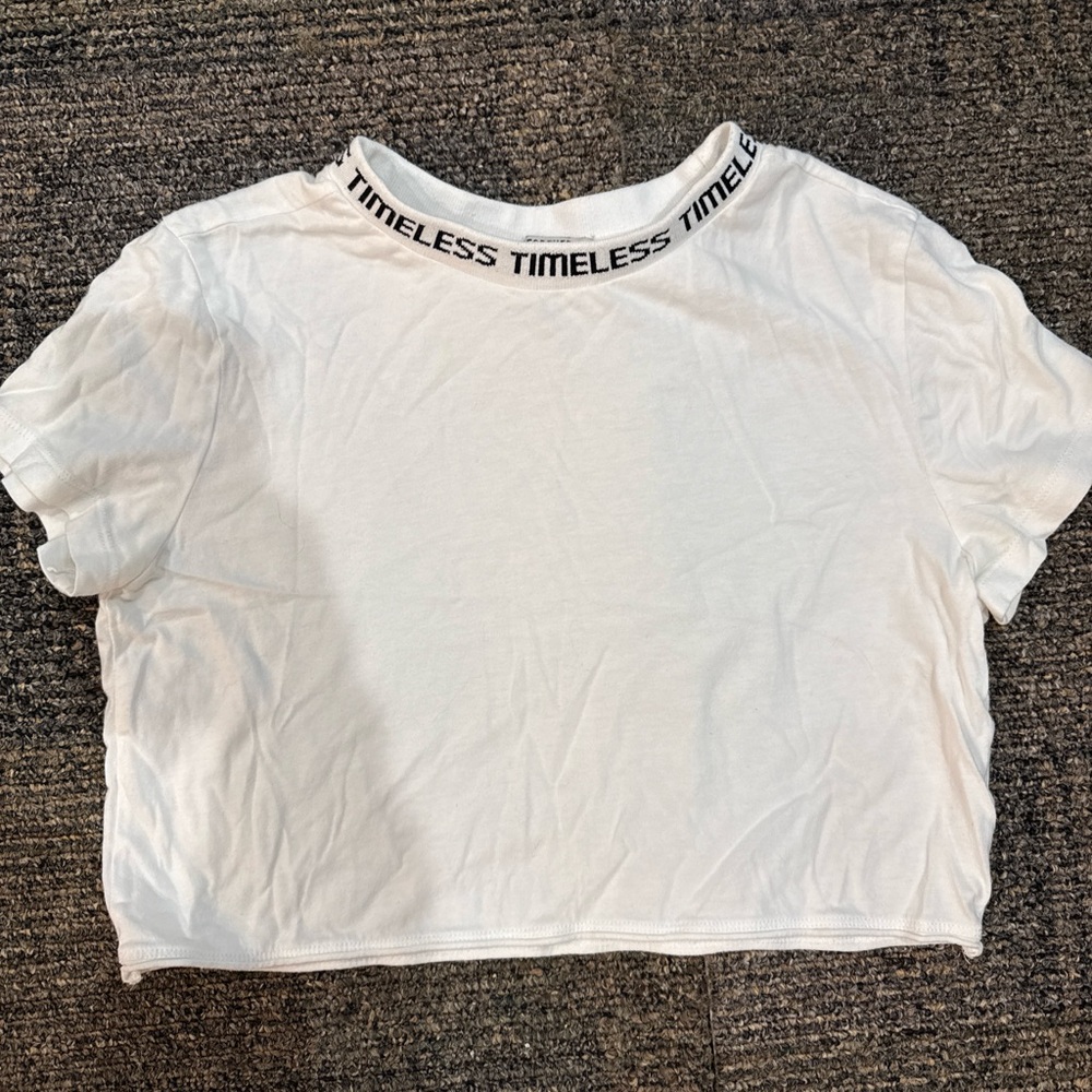 Forever 21 White Timeless Crop Top